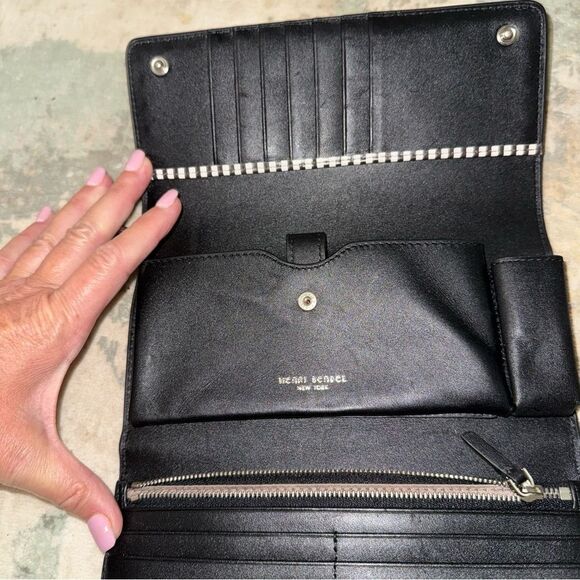 Henri Bendel Black Leopard Wallet - Picture 3 of 6